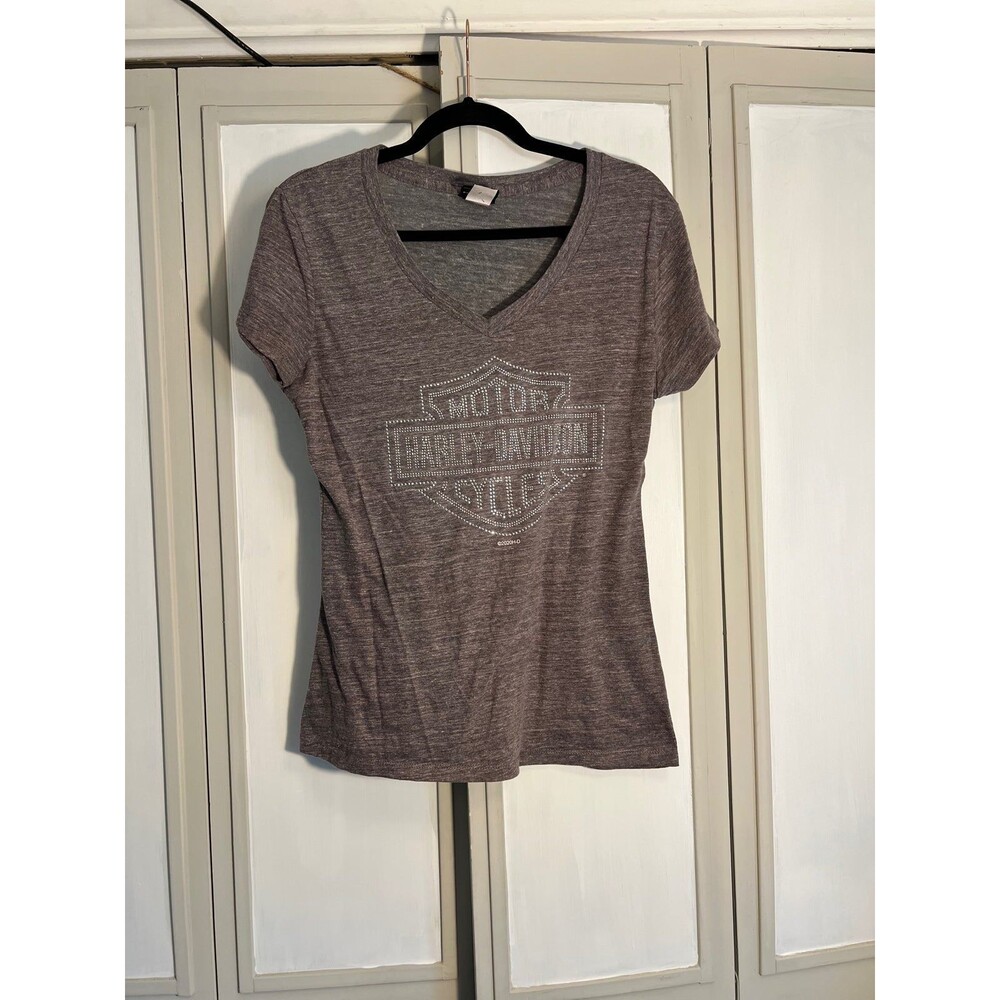 Harley Davidson Woman’s V-Neck Top; Size Medium